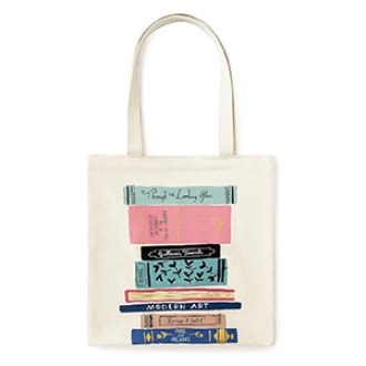Kate Spade New York  Book-Themed Canvas Tote Bag
