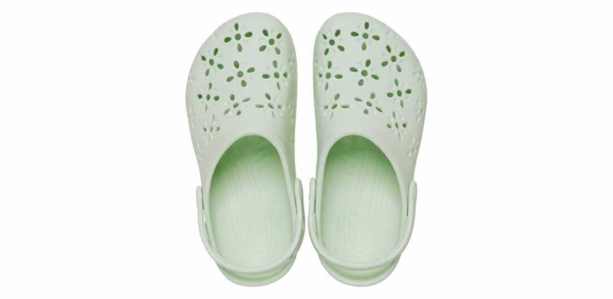 Classic Floral Cut-Out Clog-Jade Tint
