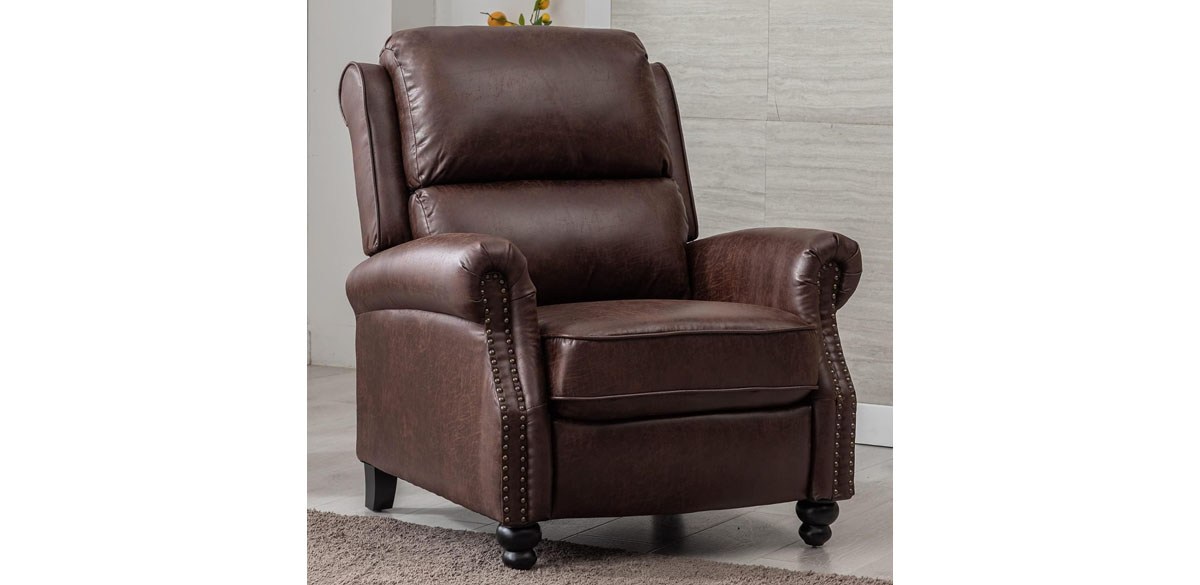 CANMOV Pushback Recliner Chair Leather