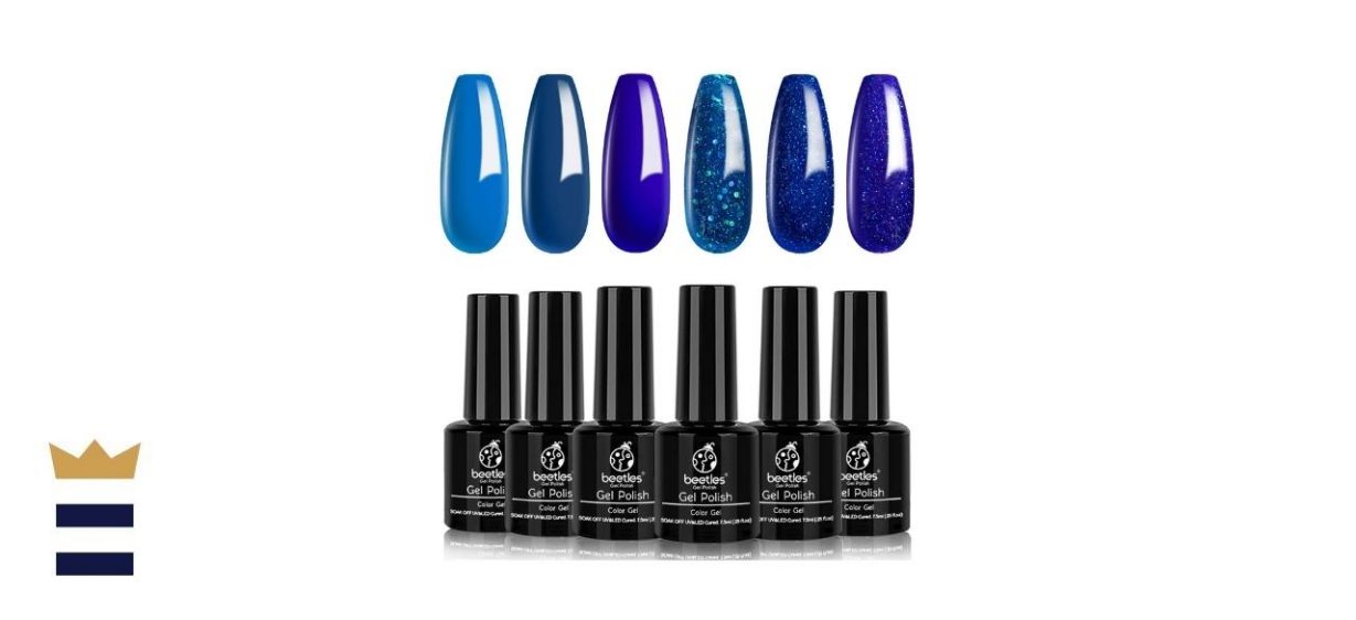 Beetles Blue Jean Baby Collection Blue Gel Nail Polish Set