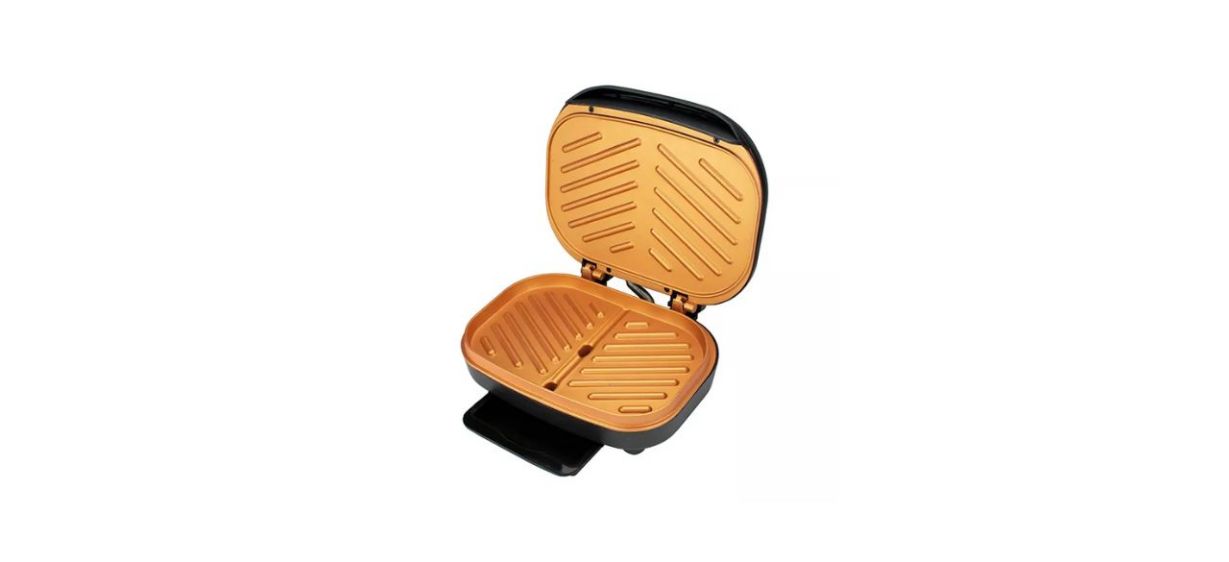 Best Brentwood Indoor Electric Copper Grill and Panini Press