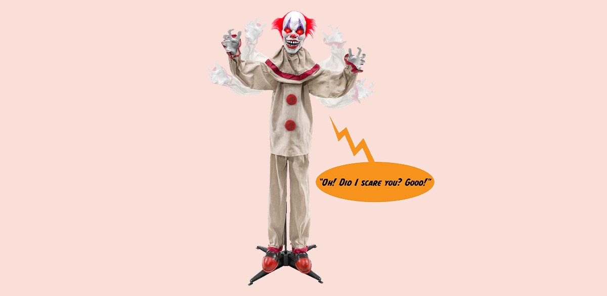 Best Choice Products Scary Harry Motion-Activated Animatronic Clown Best Choice Products Scary Harry Motion-Activated Animatronic Clown