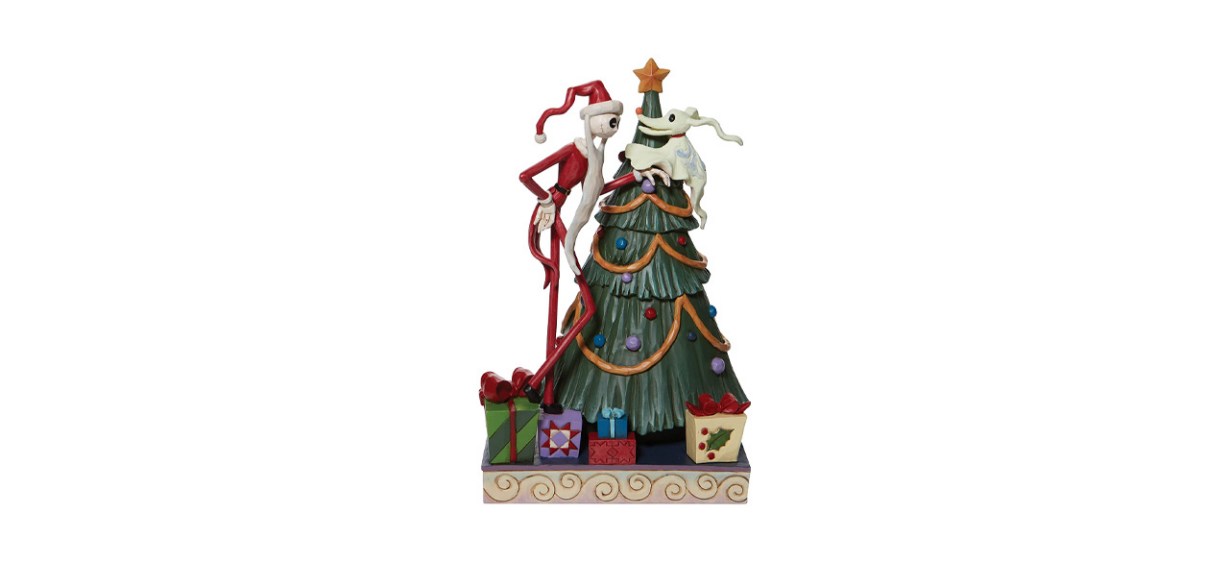Best Enesco Disney Traditions by Jim Shore Santa Jack and Zero Christmas Tree Figurine Best Enesco Disney Traditions by Jim Shore Santa Jack and Zero Christmas Tree Figurine