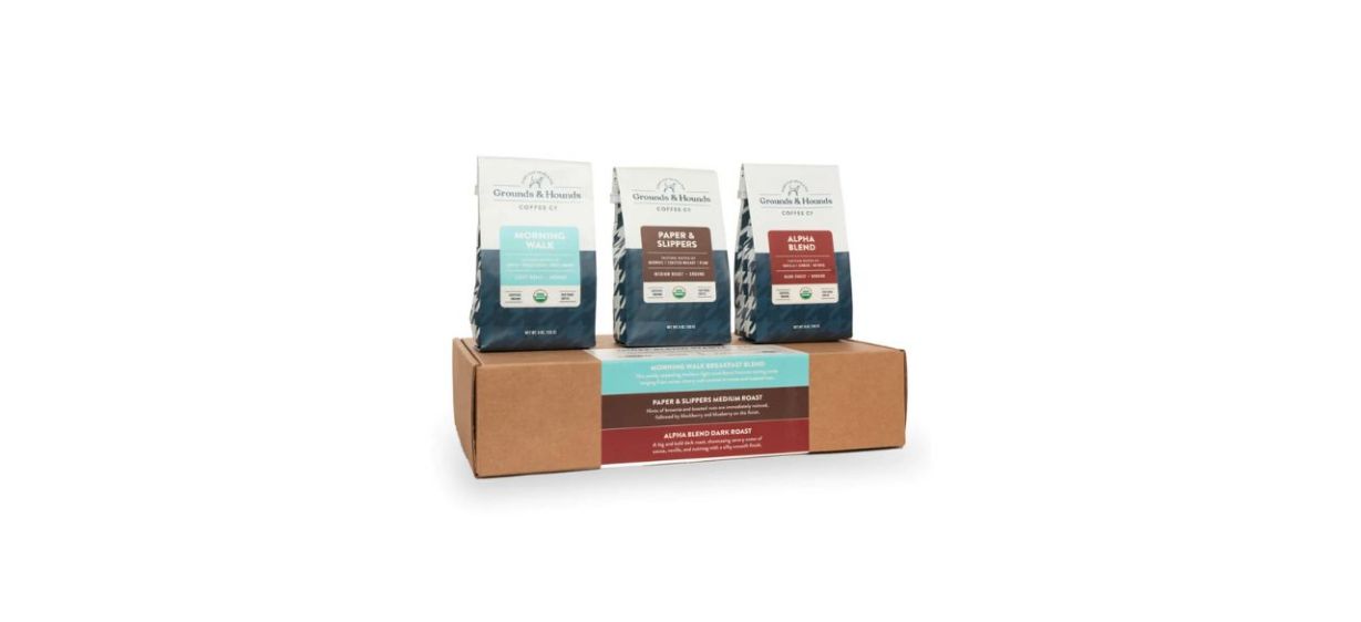 Grounds &amp; Hounds Three Blend Starter Kit on white background