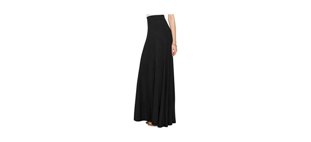 Best Lock and Love Womens High-Waist Maxi Skirt