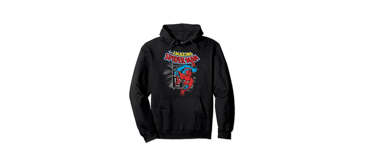 Best Marvel The Amazing Spider-Man Vintage Comic Poster Pullover Hoodie Best Marvel The Amazing Spider-Man Vintage Comic Poster Pullover Hoodie