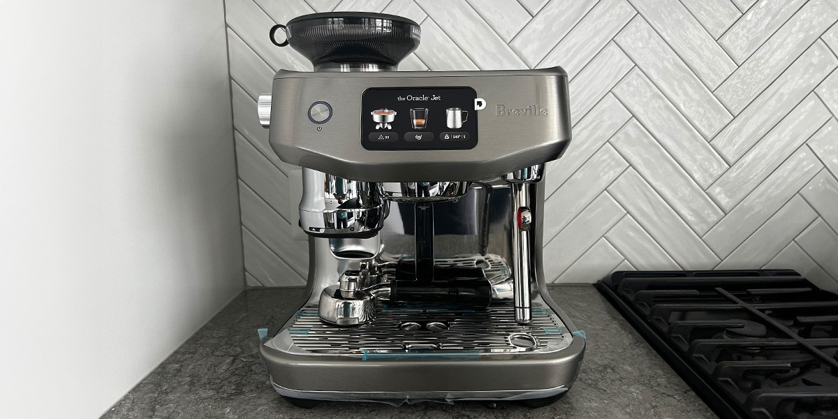 Breville the Oracle Jet Espresso Machine on kitchen counter