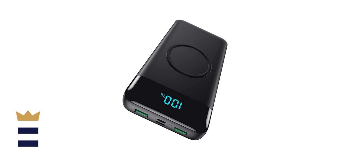 FOCHEW 15-Watt Portable Wireless Charger With 30,800mAh and USB-C