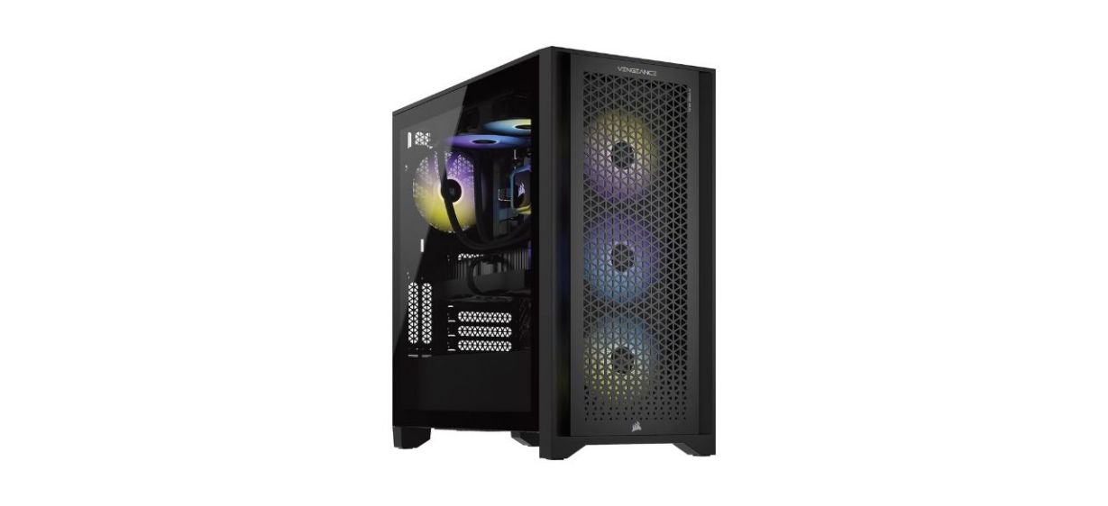 Corsair Vengeance i7400 Series computer on white background