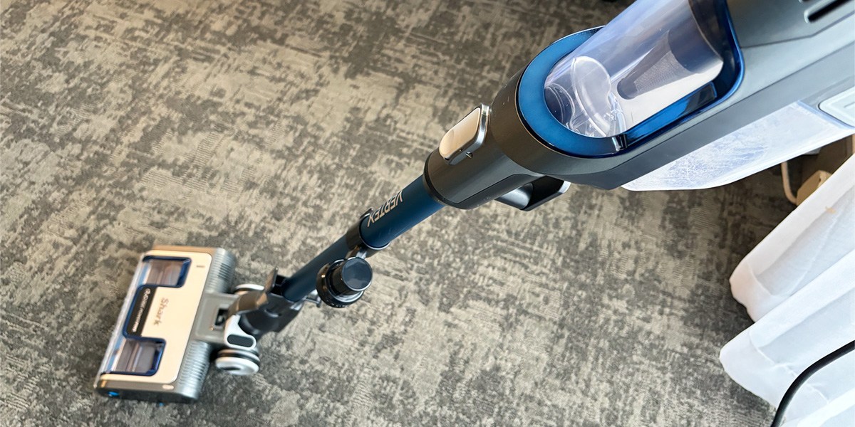 Shark Vertex HZ2002 Ultralight Corded Stick Vacuum on carpet Shark Vertex HZ2002 Ultralight Corded Stick Vacuum on carpet