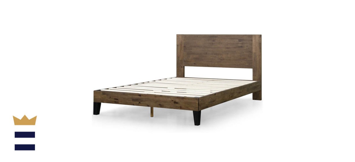 Tonja Wood Full-Size Bed Frame with Headboard by Zinus Store