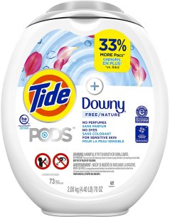 Tide PODS + Downy Free Liquid Laundry Detergent Pacs