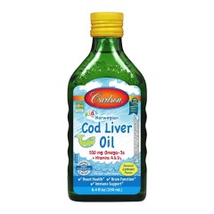 Carlson Liquid Cod Liver Oil for Kids, 550 mg