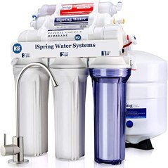 iSpring 6-Stage Under Sink Reverse Osmosis Drinking Water Filter System with Alkaline Remineralization