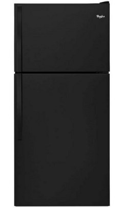 Whirlpool 18 Cubic Foot Black Top-Freezer Refrigerator