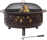 Sunnydaze Crossweave Outdoor Fire Pit