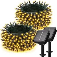 Soiarllt 2-Pack Solar String Lights Outdoor