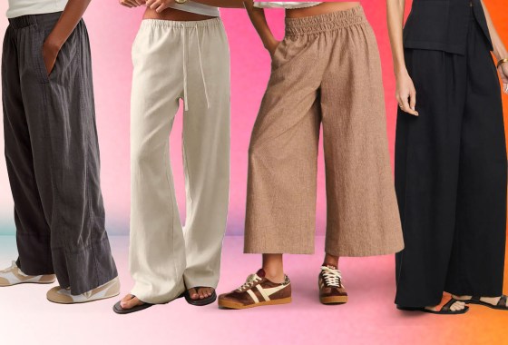 Flowy linen pants are trending so embrace your inner ‘coastal grandma’