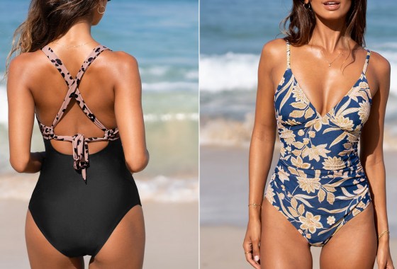 Flattering and trendy one-piece swimsuits for curvy women