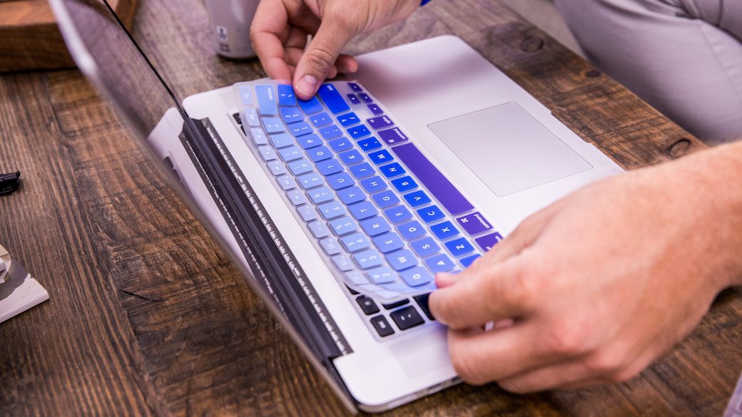 MacBook Keyboard Cover in action