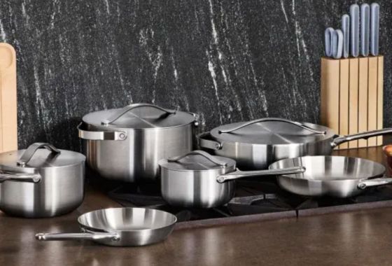 Caraway launched a stainless steel cookware set in time for the holidays 
