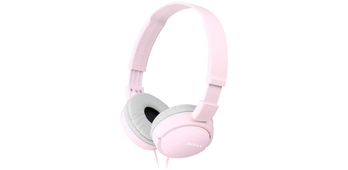 Sony ZX Series Wired On-Ear Headphones, Pink