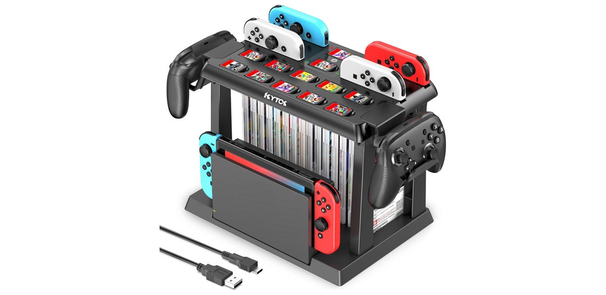 Switch Organizer Station with Controller Charger
