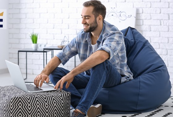 Best blue bean bag chair