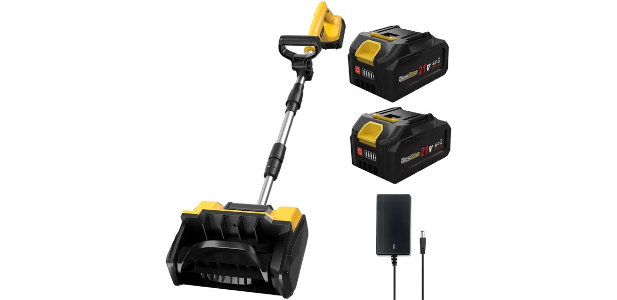 Grovecraft 20V 13-Inch Cordless Brushless Snow Shovel