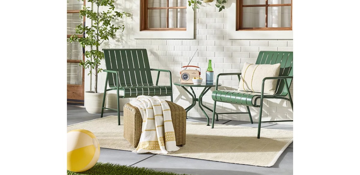 target metal outdoor chairs