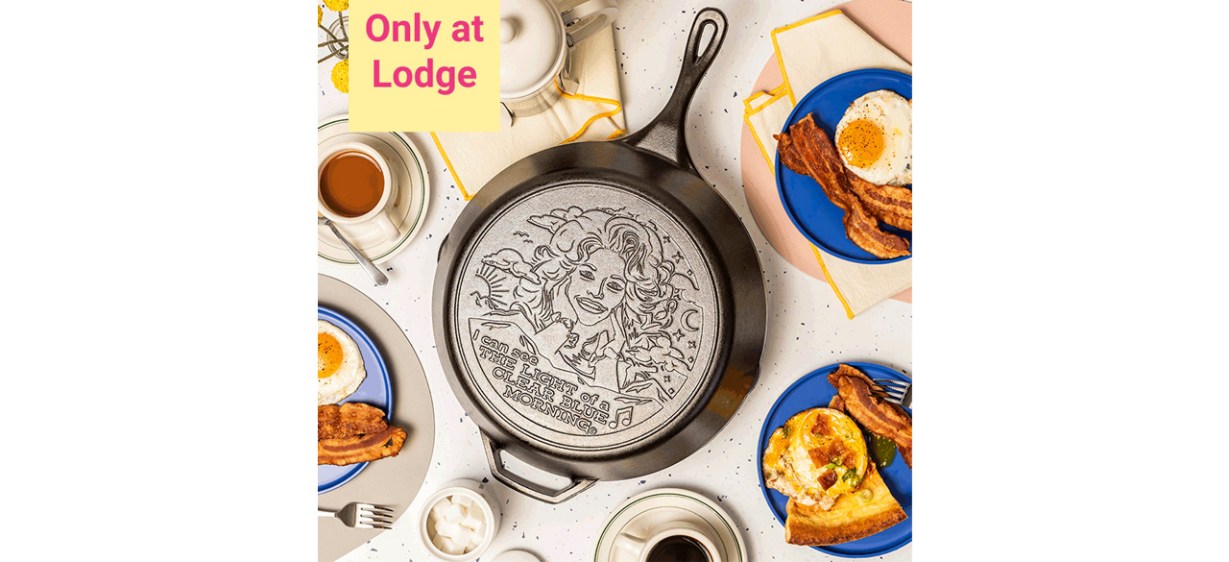 Lodge 13.25”  Dolly Parton Cast Iron Skillet