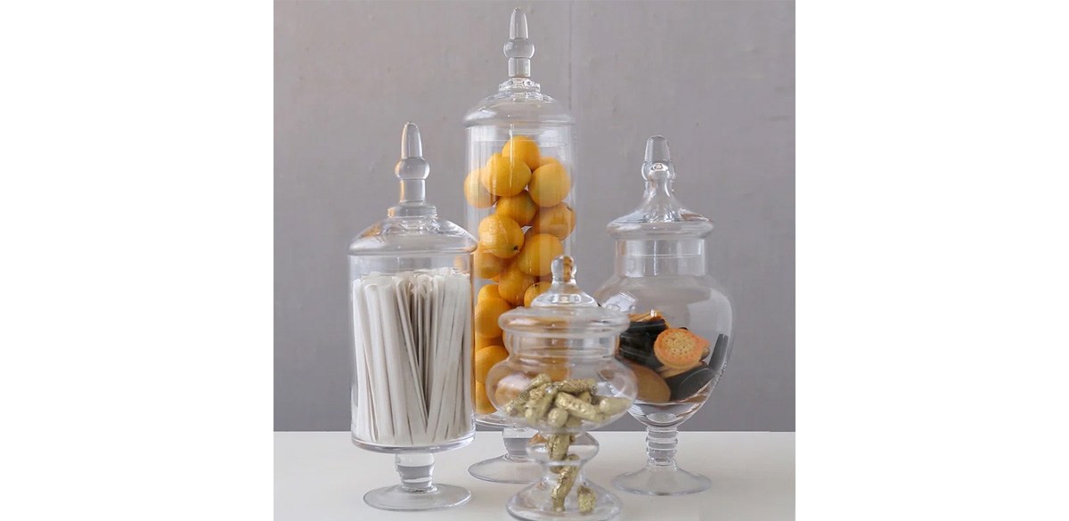 Canora Grey Glass Jar - Set of 4