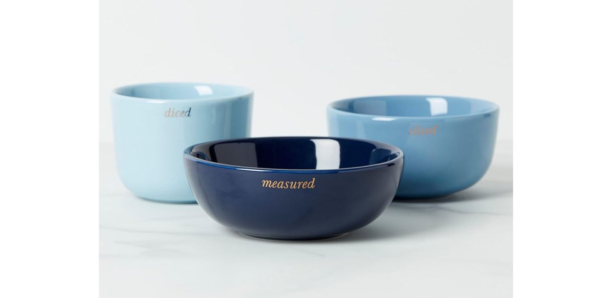 Kate Spade New York Make It Pop Prep Bowls, Set of 3