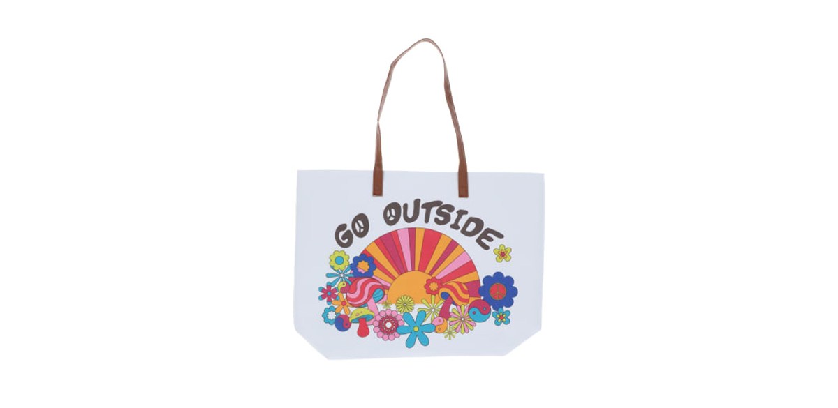 Printed Tote Bag 20.75in X 15.5in in Go Outside