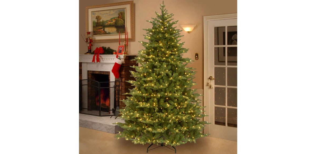 The Holiday Aisle Latrae Nordic Spruce Medium Tree with Clear Lights