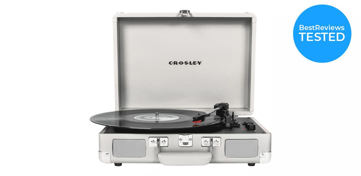 Best Crosley CR8005F-WS Cruiser Plus Vintage 3-Speed Suitcase Turntable