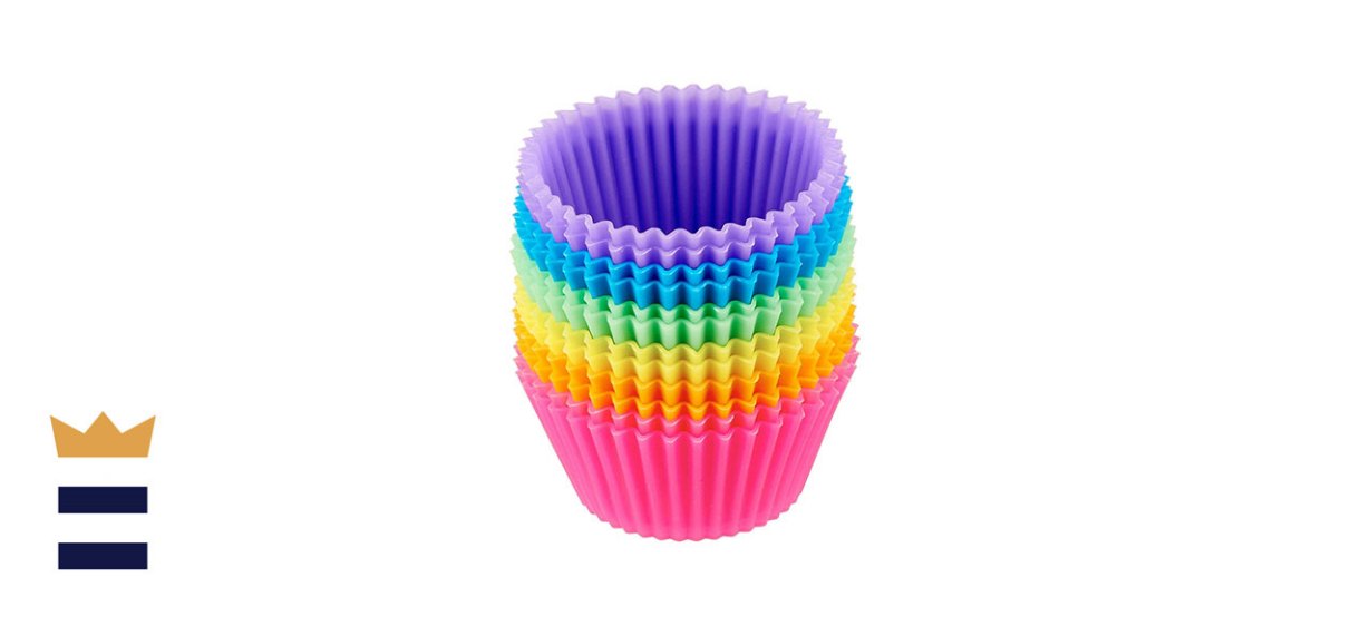 Amazon Basics Reusable Silicone Baking Cups 