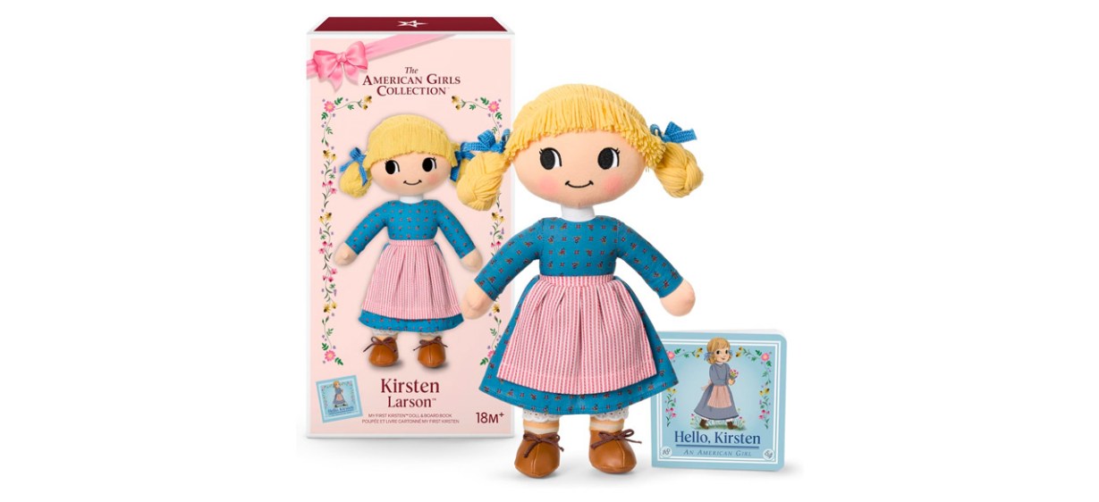 American Girl Plush Kirsten &amp; Board Book