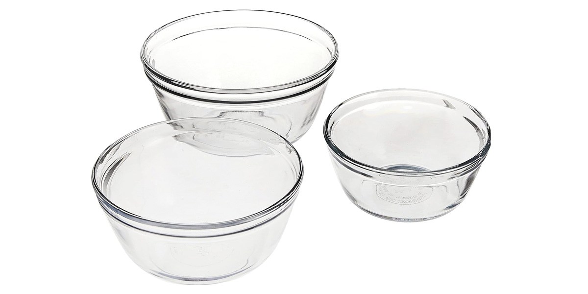 Anchor Hocking Anchor 3-Piece Glass Mixing Bowl Set