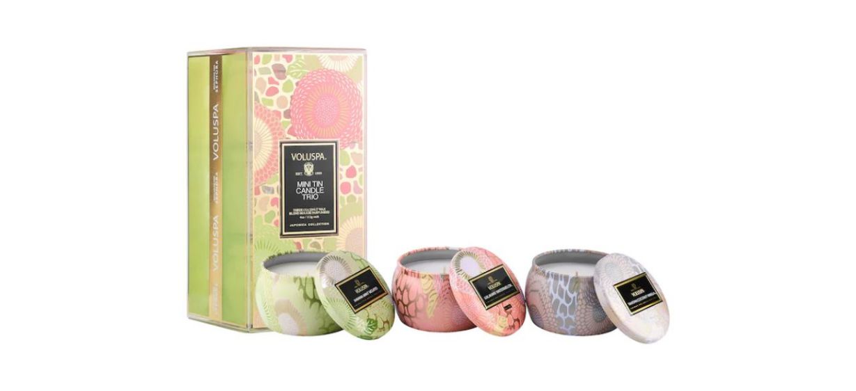 Voluspa Mini Spring Candle Set