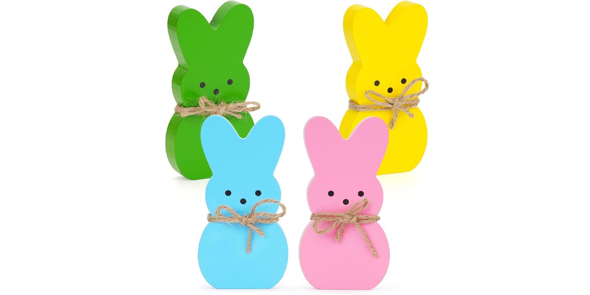 Babycop Easter Decor, 4 Pcs Bunny Table Decorations