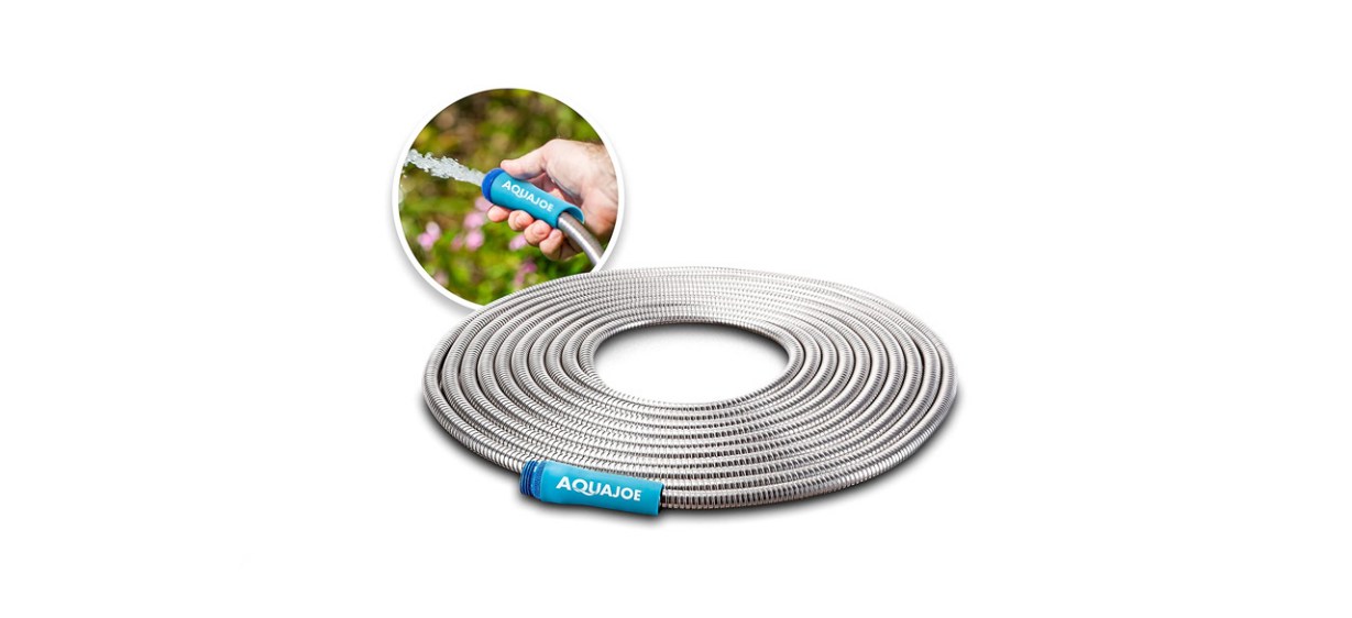 best Aqua Joe 50-Foot Stainless Steel Garden Hose