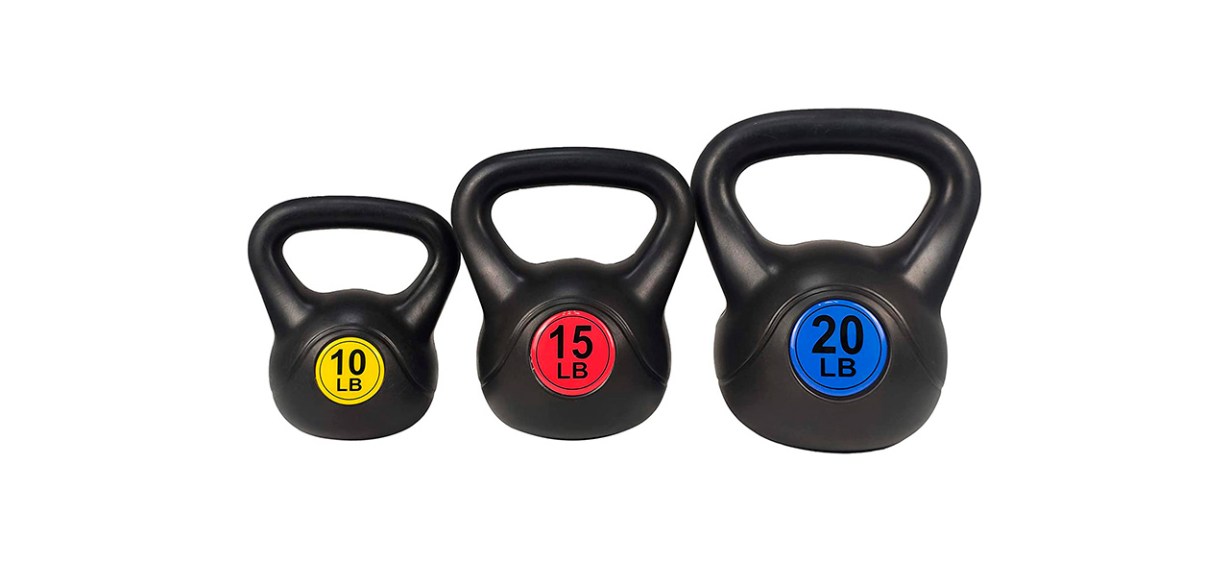 Best BalanceFrom Wide Grip Kettlebell Set