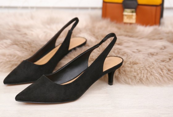 Best black kitten heel sandals