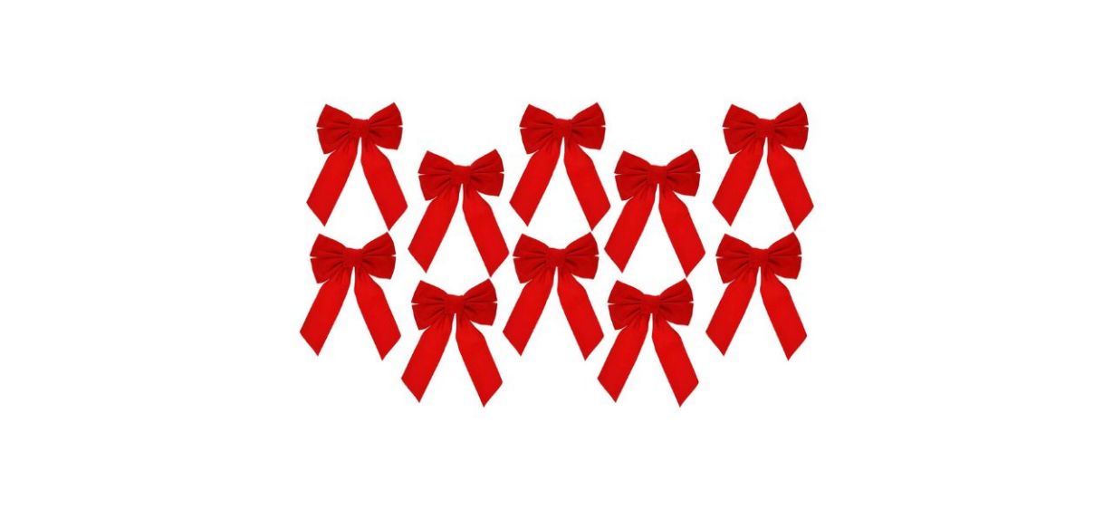 Best Celebrate a Holiday Red Velvet Bows