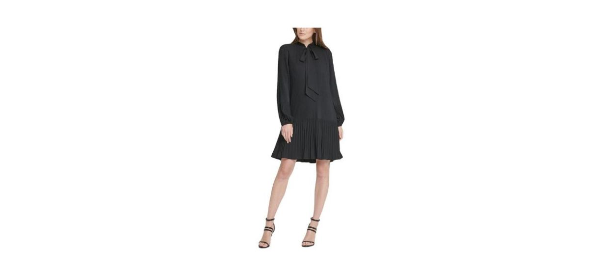 Best DKNY Tie Neck Dress