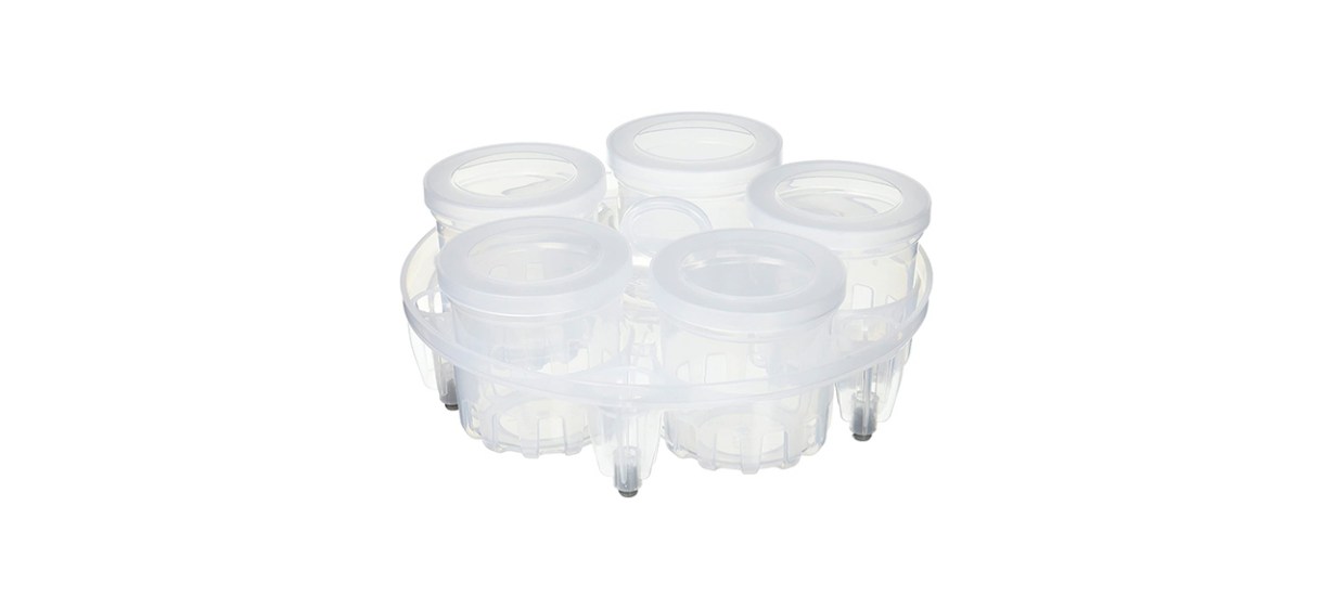 instant pot sterilization rack with 5 yogurt cups