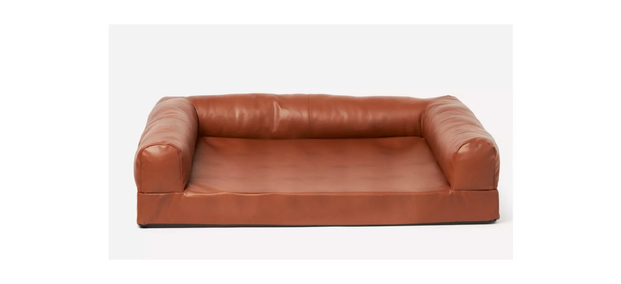 Nate Jeremiah Faux Leather Couch Pet Bed