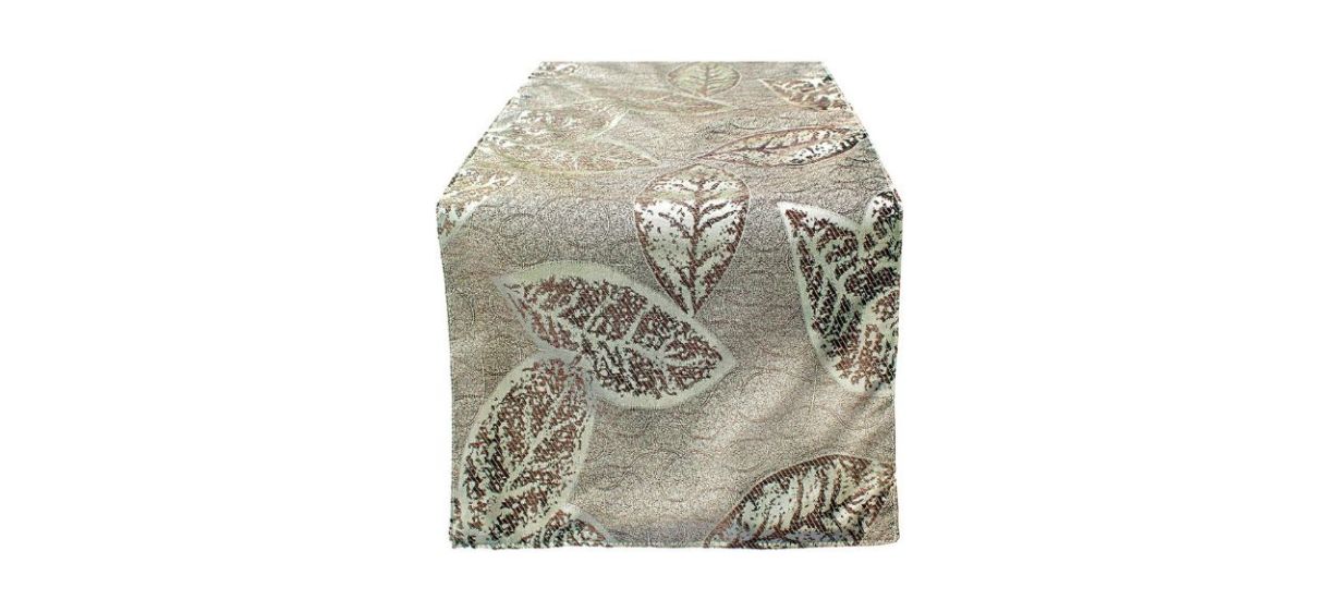 OLYPHAN 72 Table Runner Dining Elegant Spring/Fall Leaf Pattern