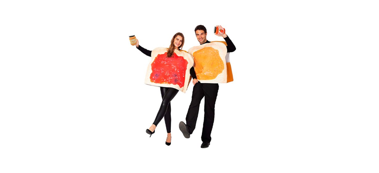 Best Spooktacular Creations Peanut Butter and Jelly Couple Costume